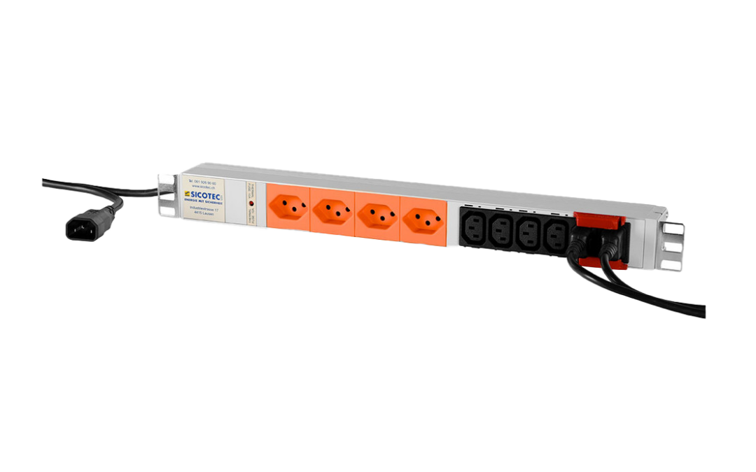 Steckdosenleiste 19 Zoll PDU 4x T13, 6x C13