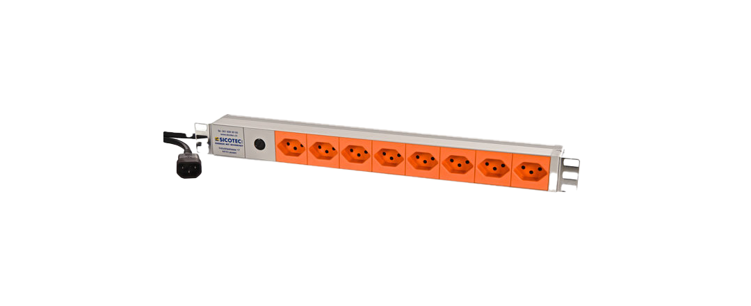Steckdosenleiste 19 Zoll PDU 8x T13