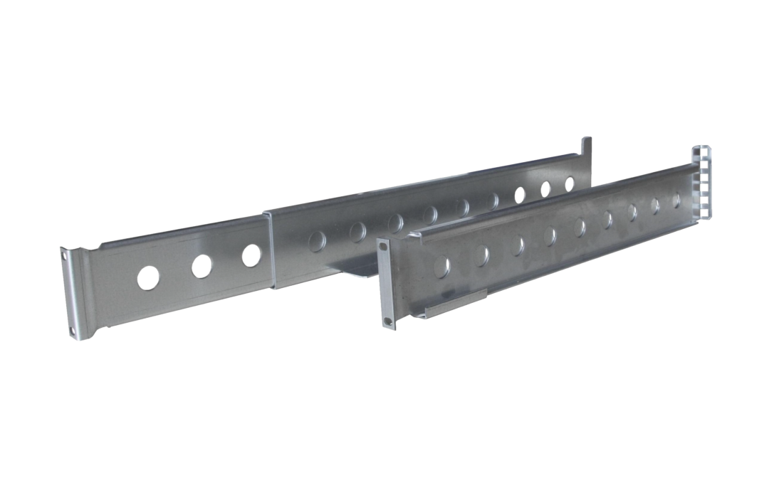 Rackmontage-Set K-RCS, 19″ Gleitschienensatz 520-880 mm, 80kg